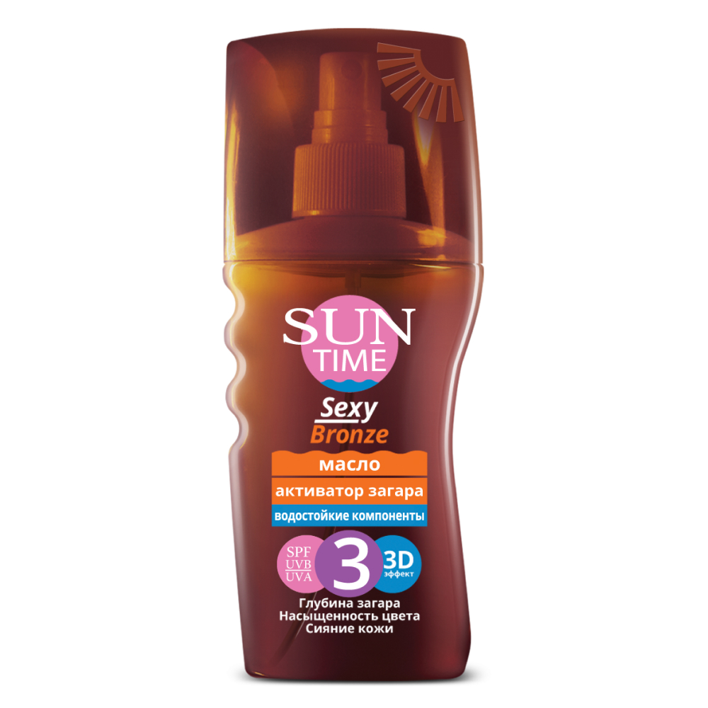 Масло Активатор Загара SUN TIME SEXY BRONZE SPF 3 150 мл - фото 1