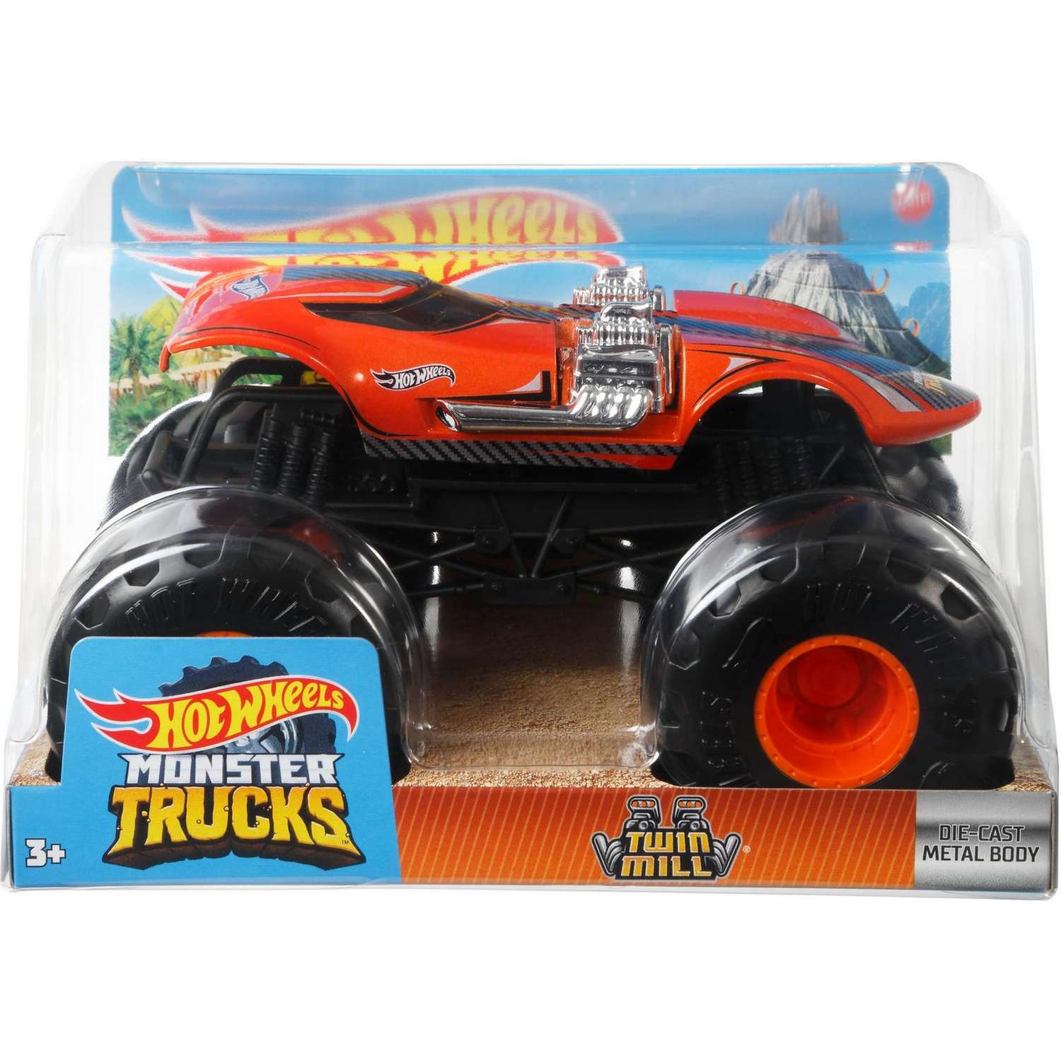 Автомобиль Hot Wheels Monster Tracks 1:24 FYJ83 - фото 2
