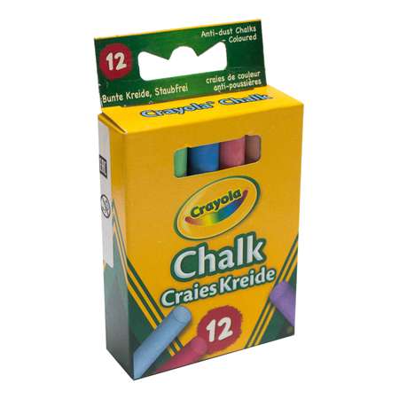 Мел сухой Crayola 12 шт.