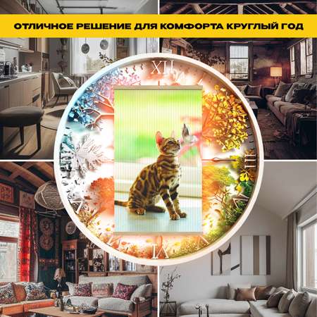 Инфракрасный обогреватель Totmart Котенок не сушит воздух легкий и компактный до 15 м2