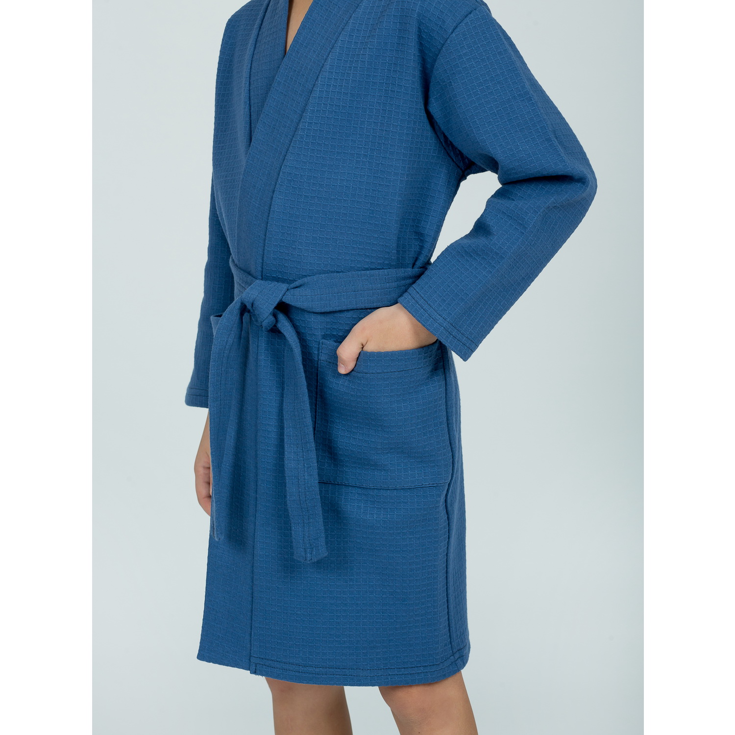 Халат KiMMi co К-1408913 джинс - фото 9
