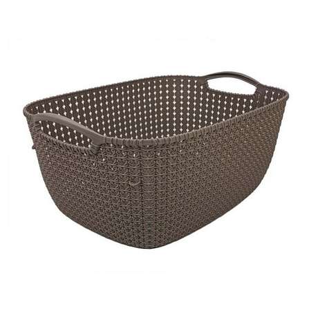 Корзина elfplast для хранения Paola 8 л серо-коричневый 30х17х25.5 см