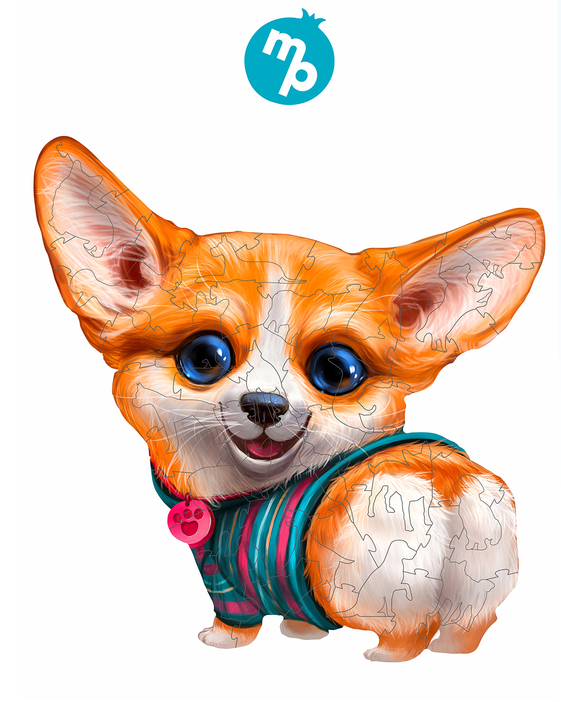 Пазл 1TOY с собакой Корги деревянный - фото 7