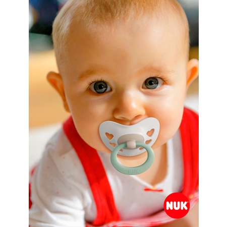 Пустышка Nuk силикон ортодонтическая от 0 мес. 2 шт.