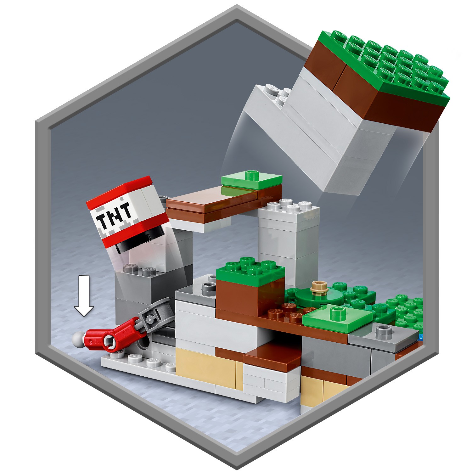 Конструктор LEGO Minecraft Кроличье ранчо блочный - фото 7