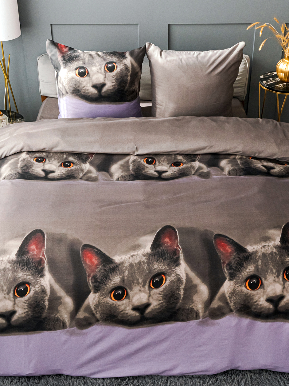 Комплект постельного белья PAVLine Котик двуспальный - фото 9