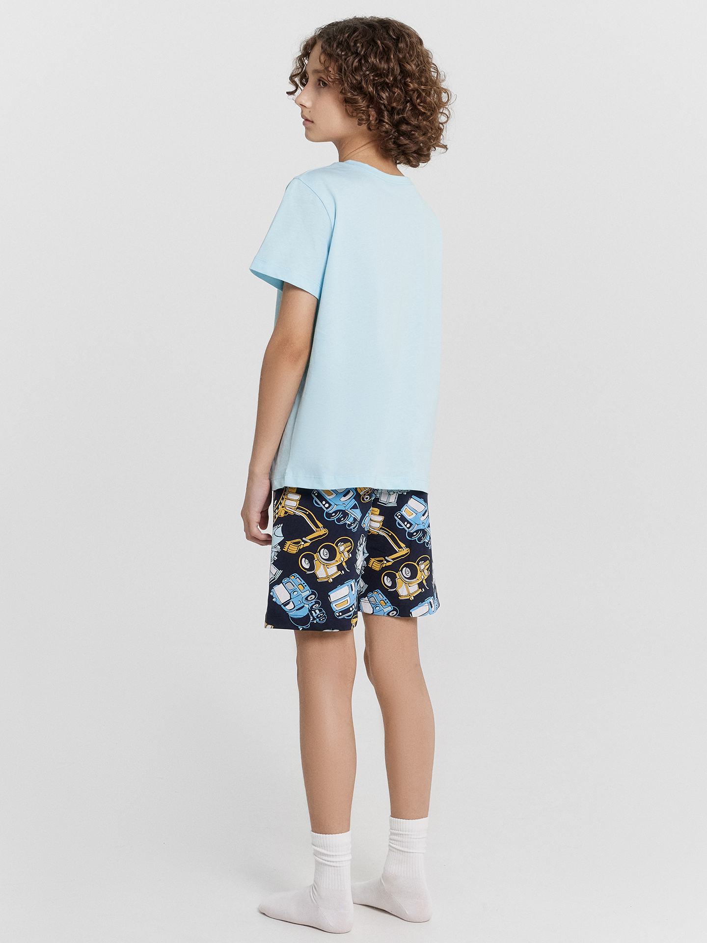 Пижама Mark Formelle (Марк Формэль) 563318-1/голубой +тракторы на синем - фото 3