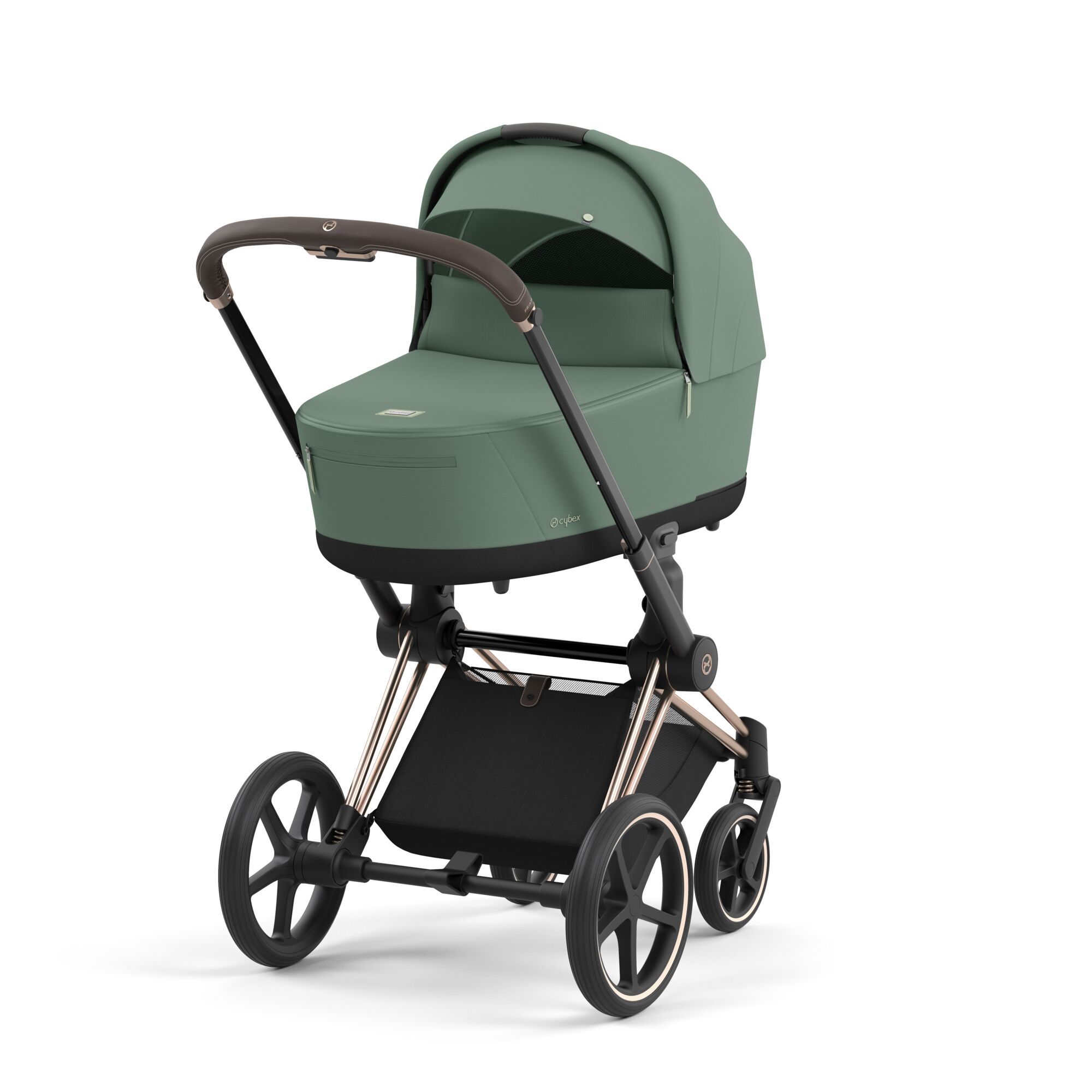 Коляска 2в1 Cybex Priam IV Rosegold зеленый - фото 5