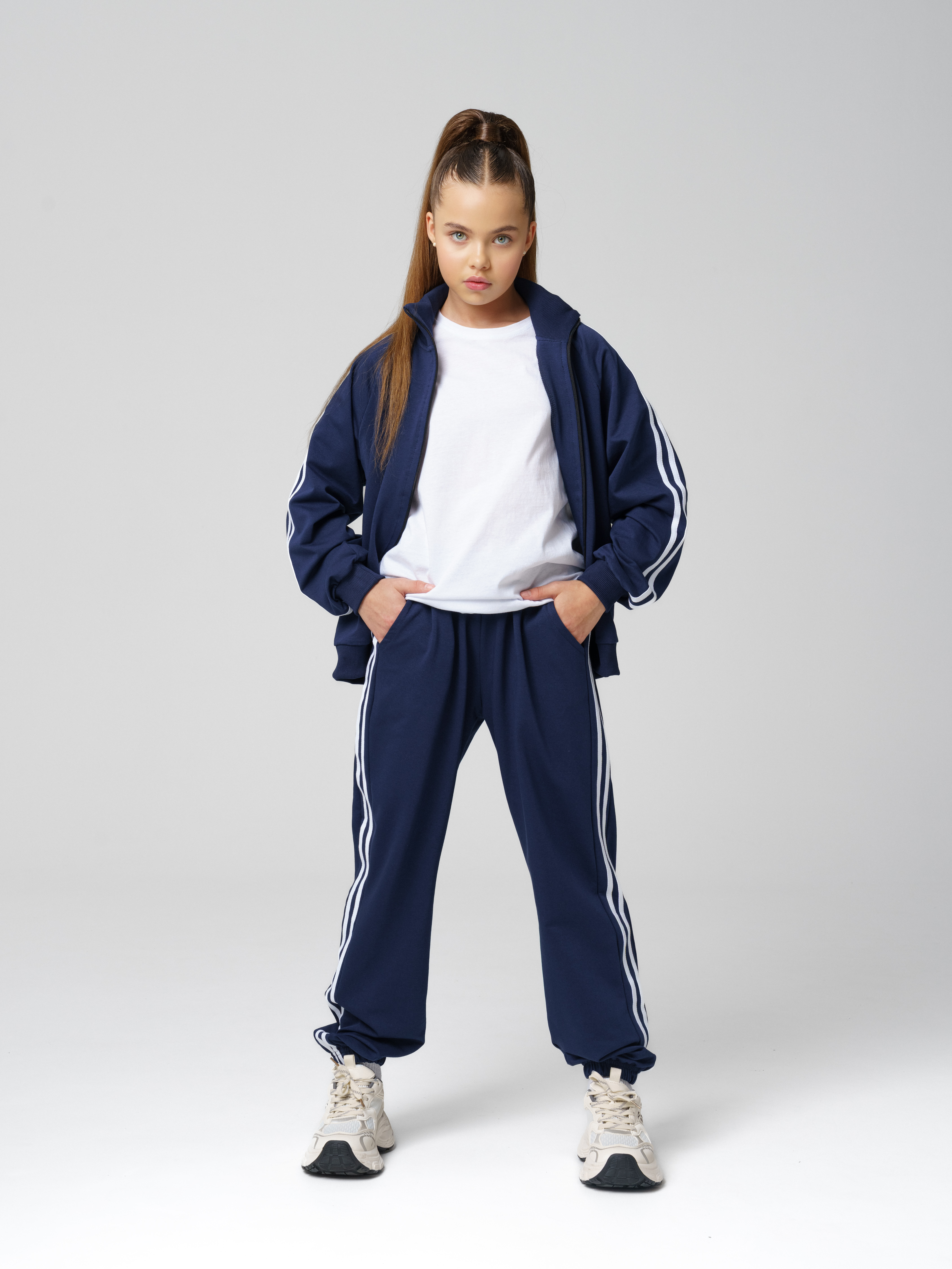 Костюм спортивный MALINAKIDS MOLREGLANINDIGO - фото 2