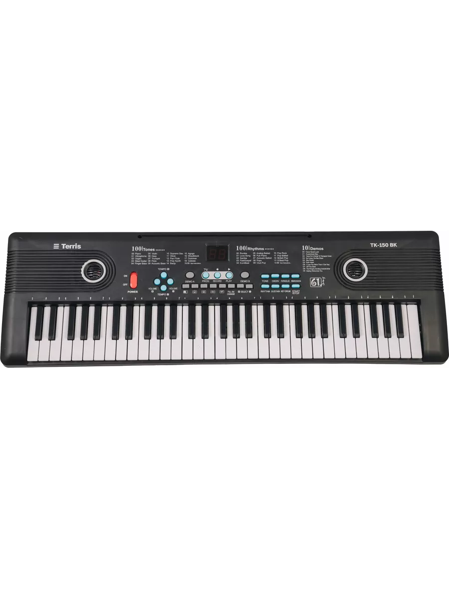 Игрушка музыкальная Terris TK-150 BK синтезатор - фото 1