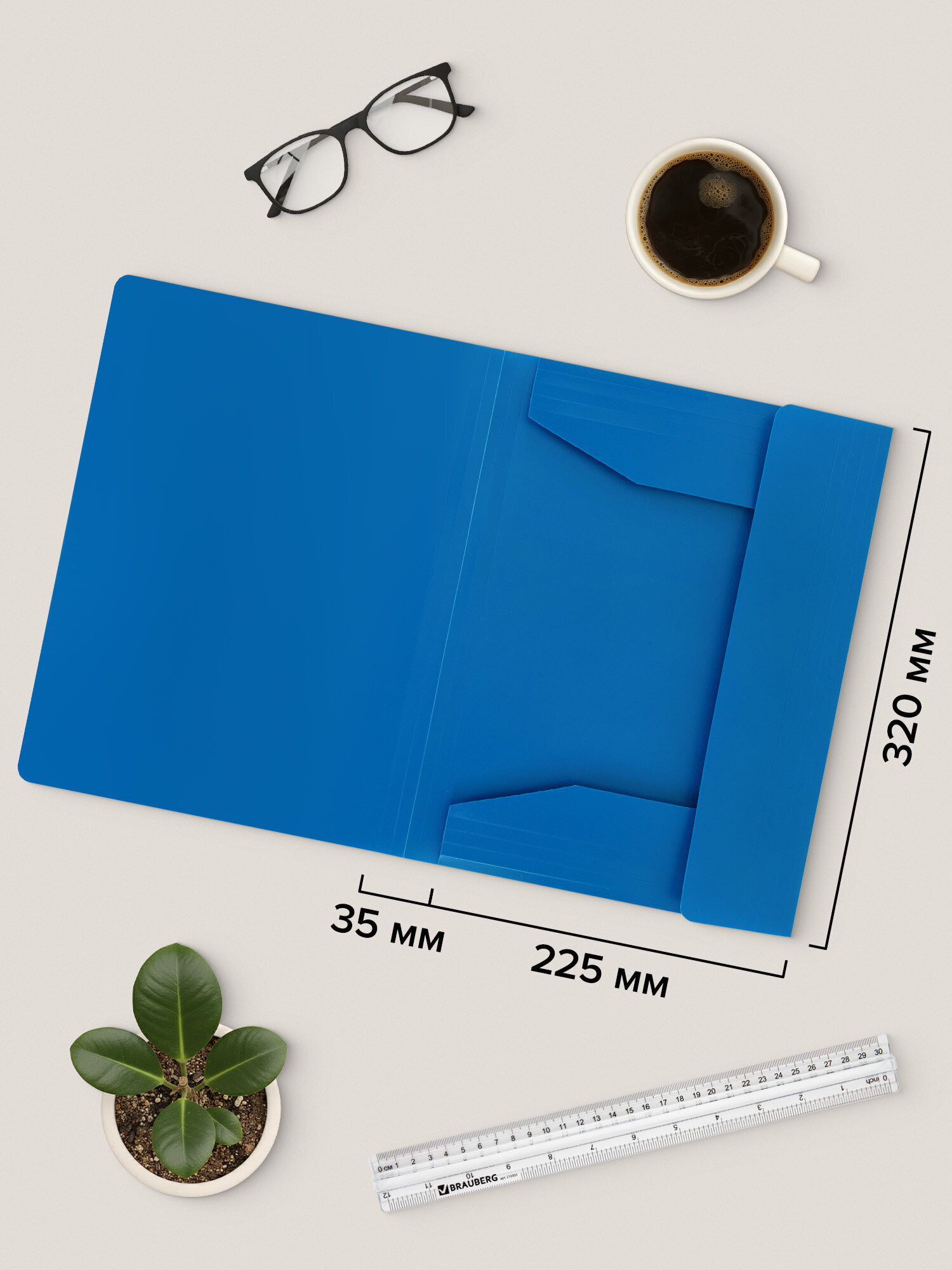 Папка для тетрадей Brauberg на резинках А4 - фото 4