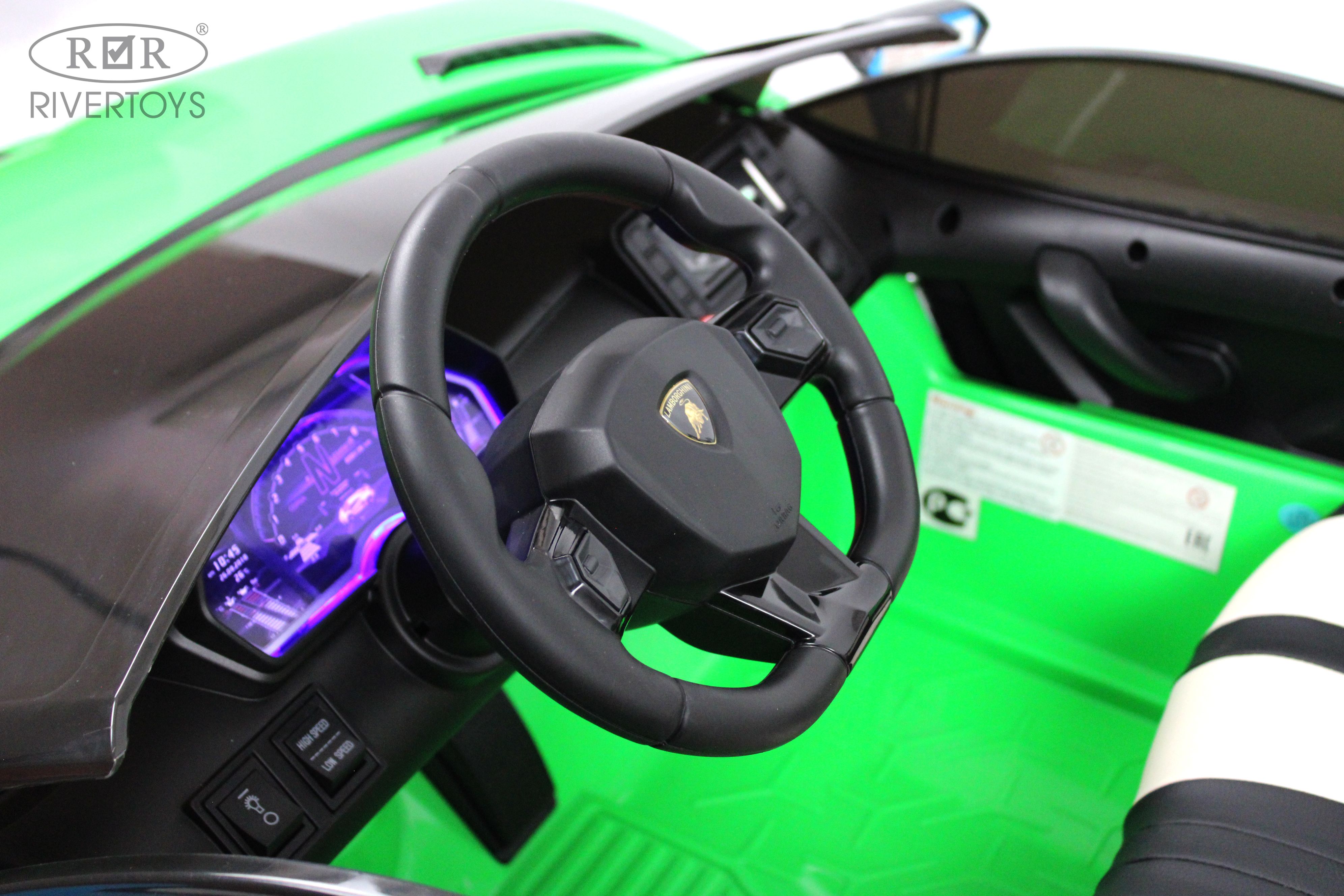 Электромобиль RIVERTOYS A111MP-GREEN С пультом ДУ - фото 30