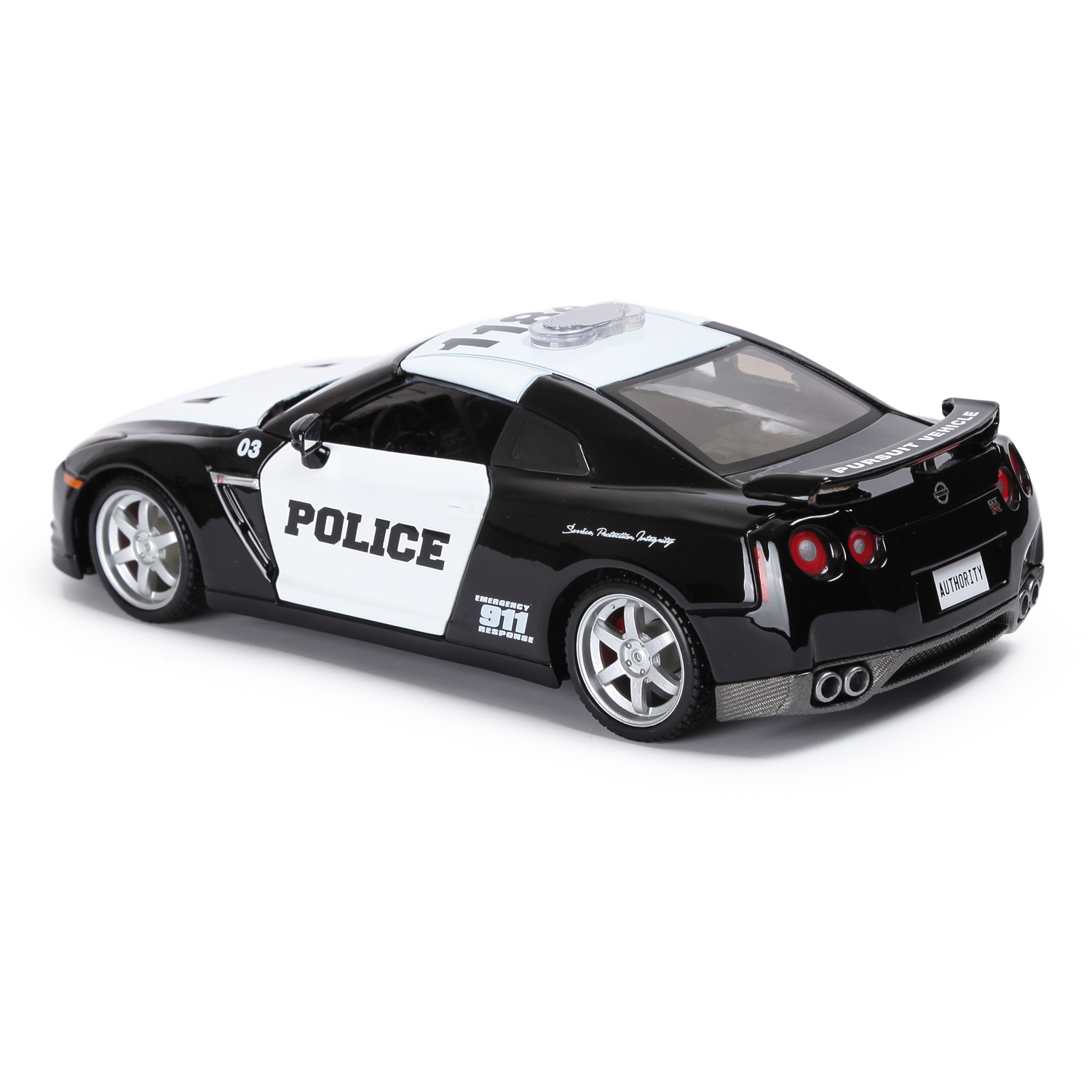 Полицейская машина MAISTO Nissan Gt-R 1:24 32512/32455 - фото 3