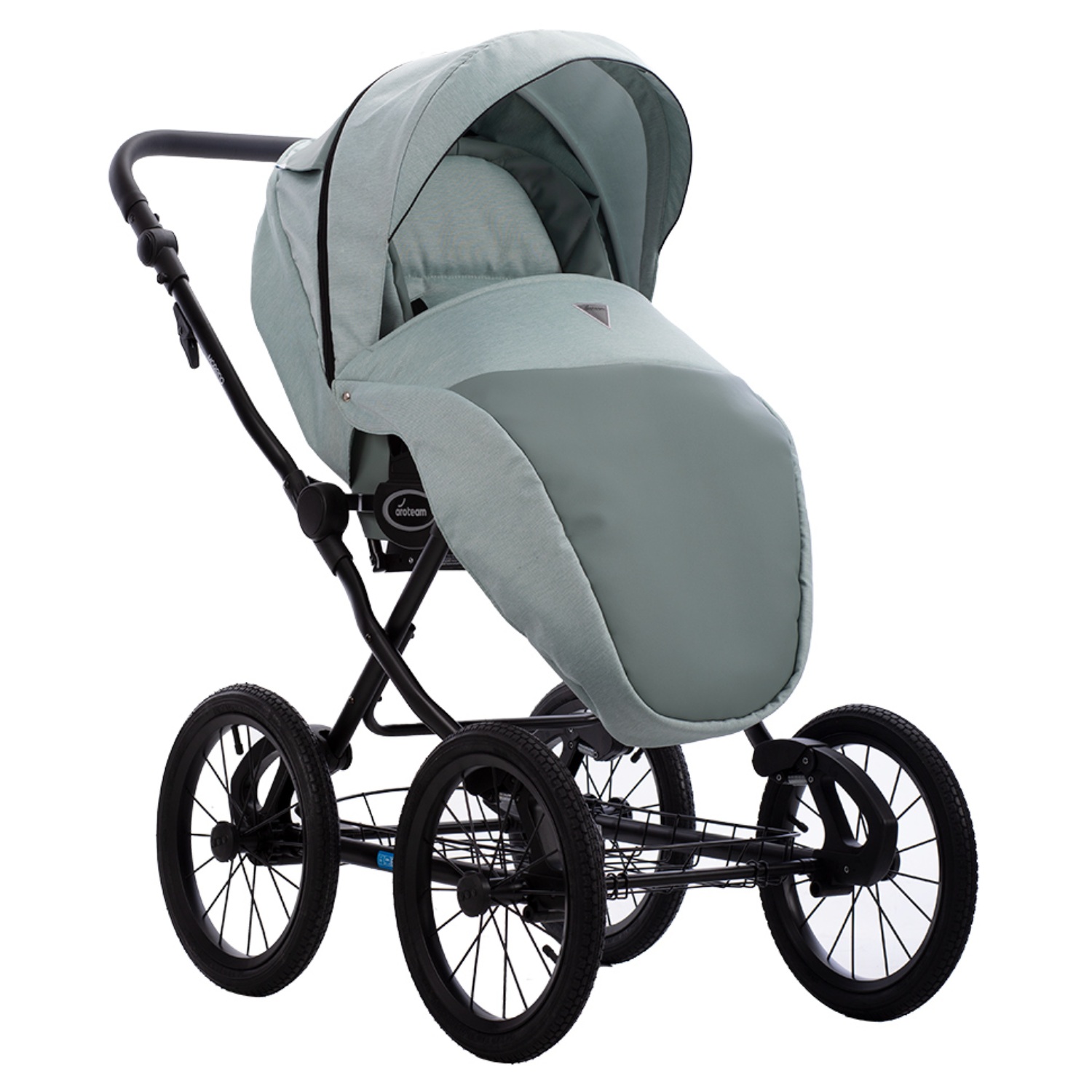Коляска 2в1 Aroteam Moreno SL 01 зеленый - фото 4