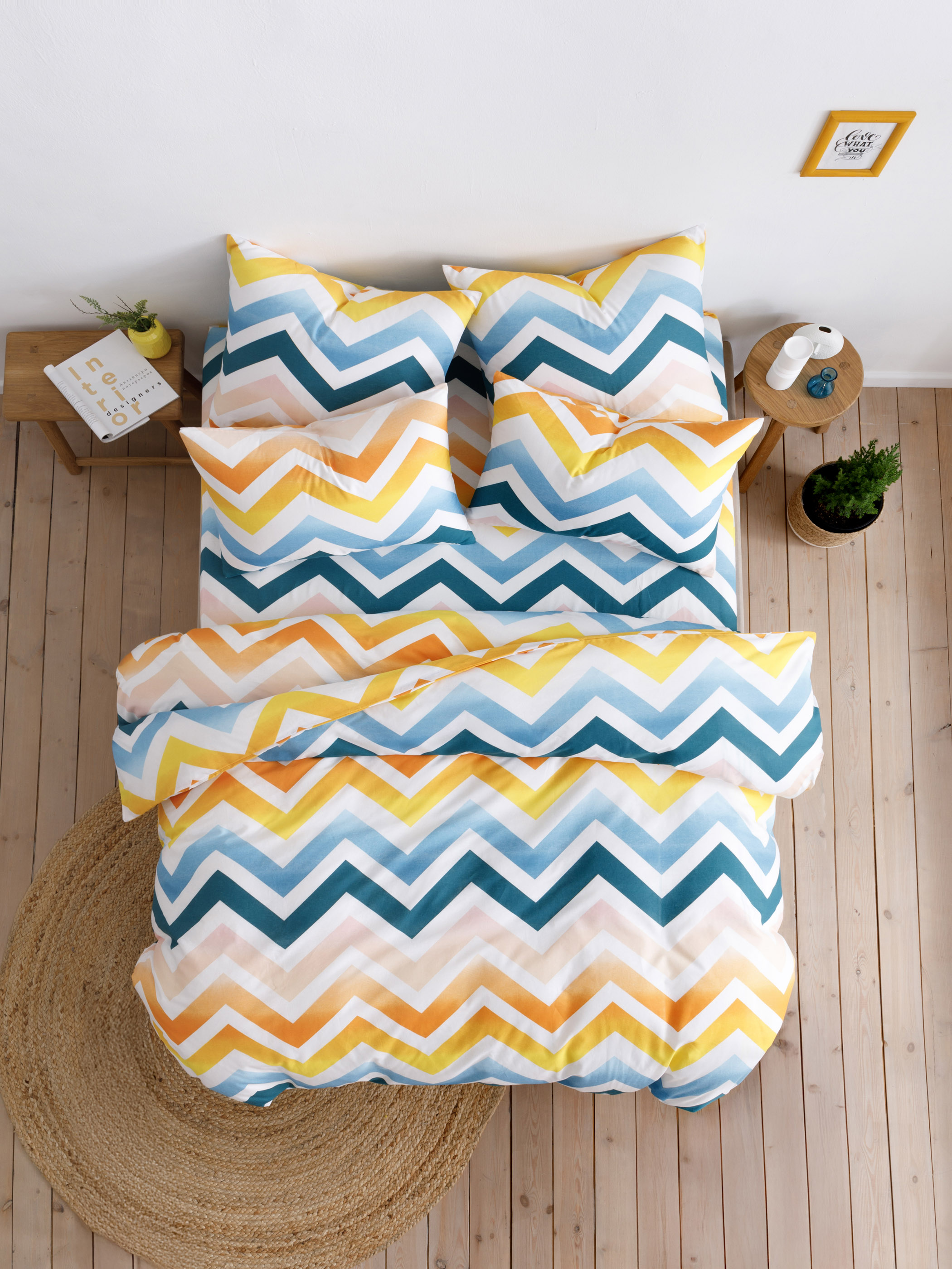 Комплект постельного белья Ночь Нежна Меандр двуспальный 4 предм. - фото 6