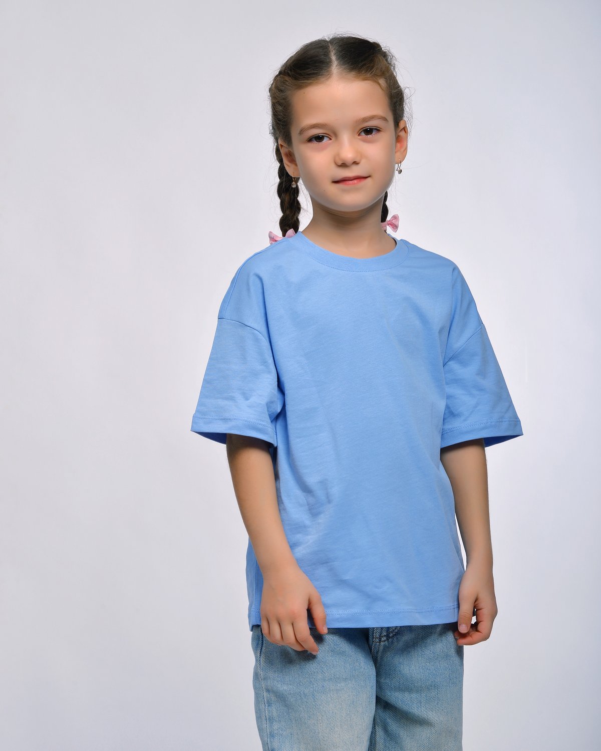 Футболка STELLA MODA 11601._голубой - фото 8