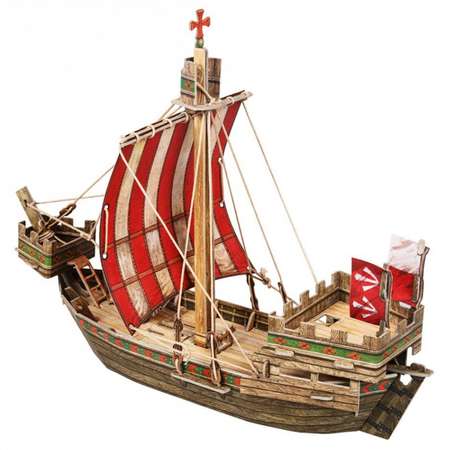 Игрушка из картона Умная бумага Ганзейский Когг 268