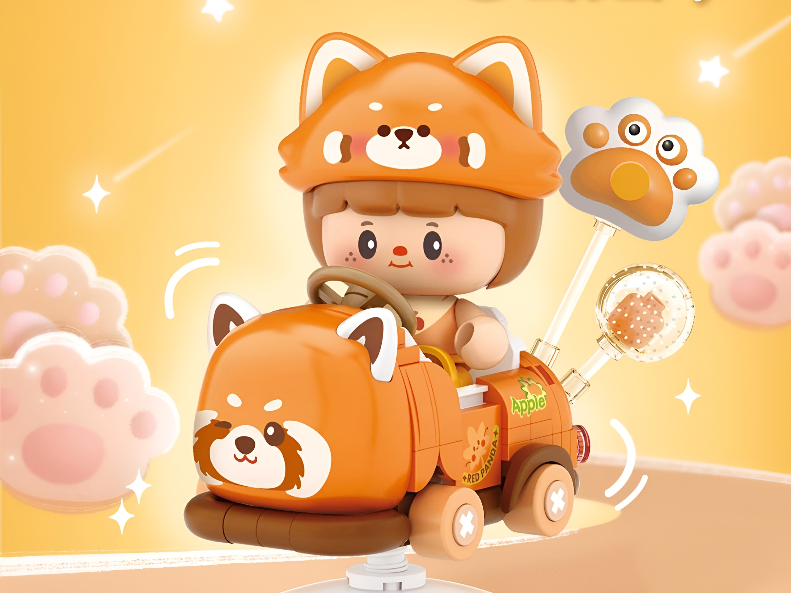 Конструктор Loz Аттракцион Красная панда из мини-блоков 190 дет. - фото 1