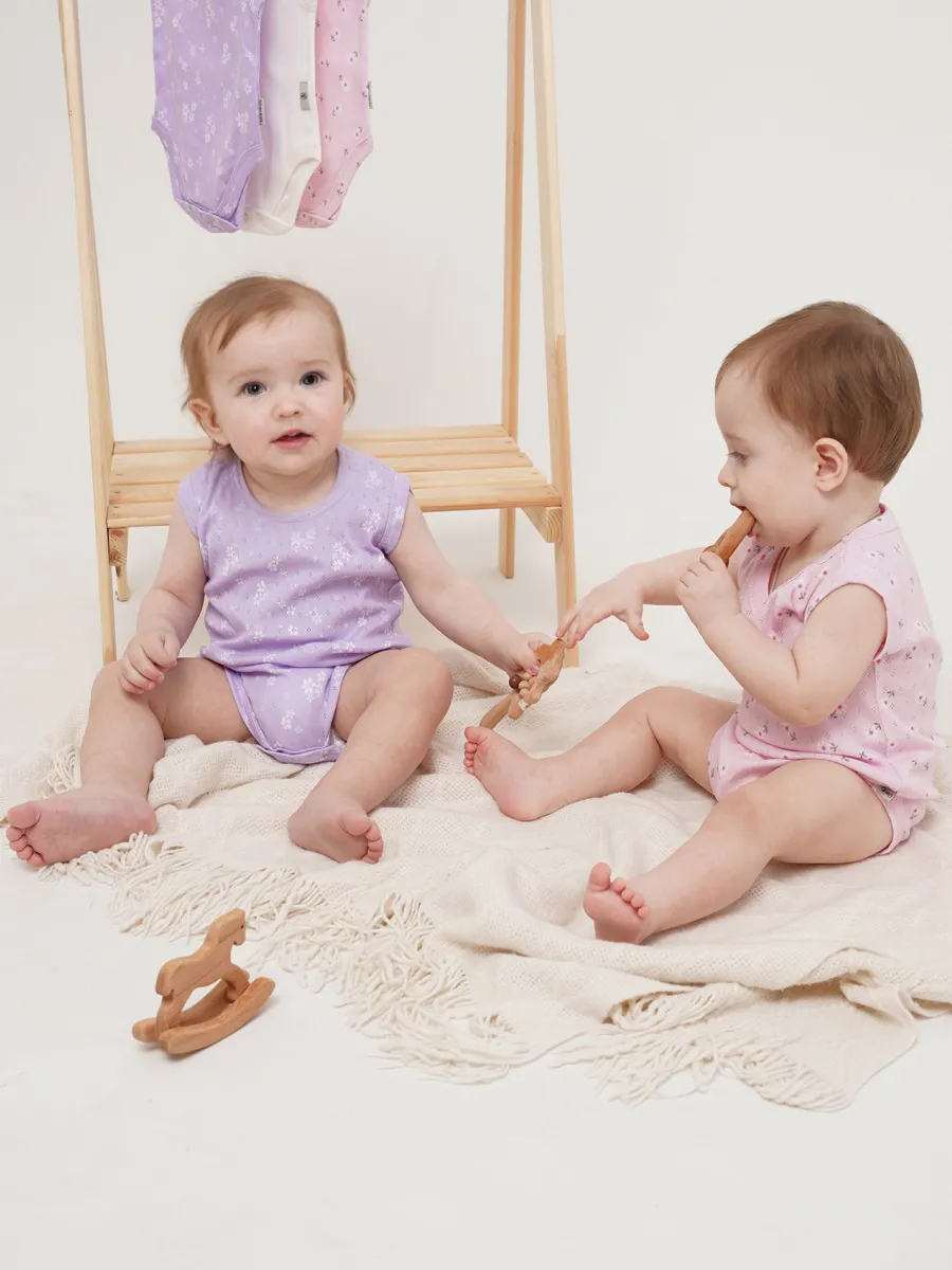 Боди 3 шт Супер Пупс нбр/3пр/бодимайка/сиренрозкрем/трансфрибана - фото 7