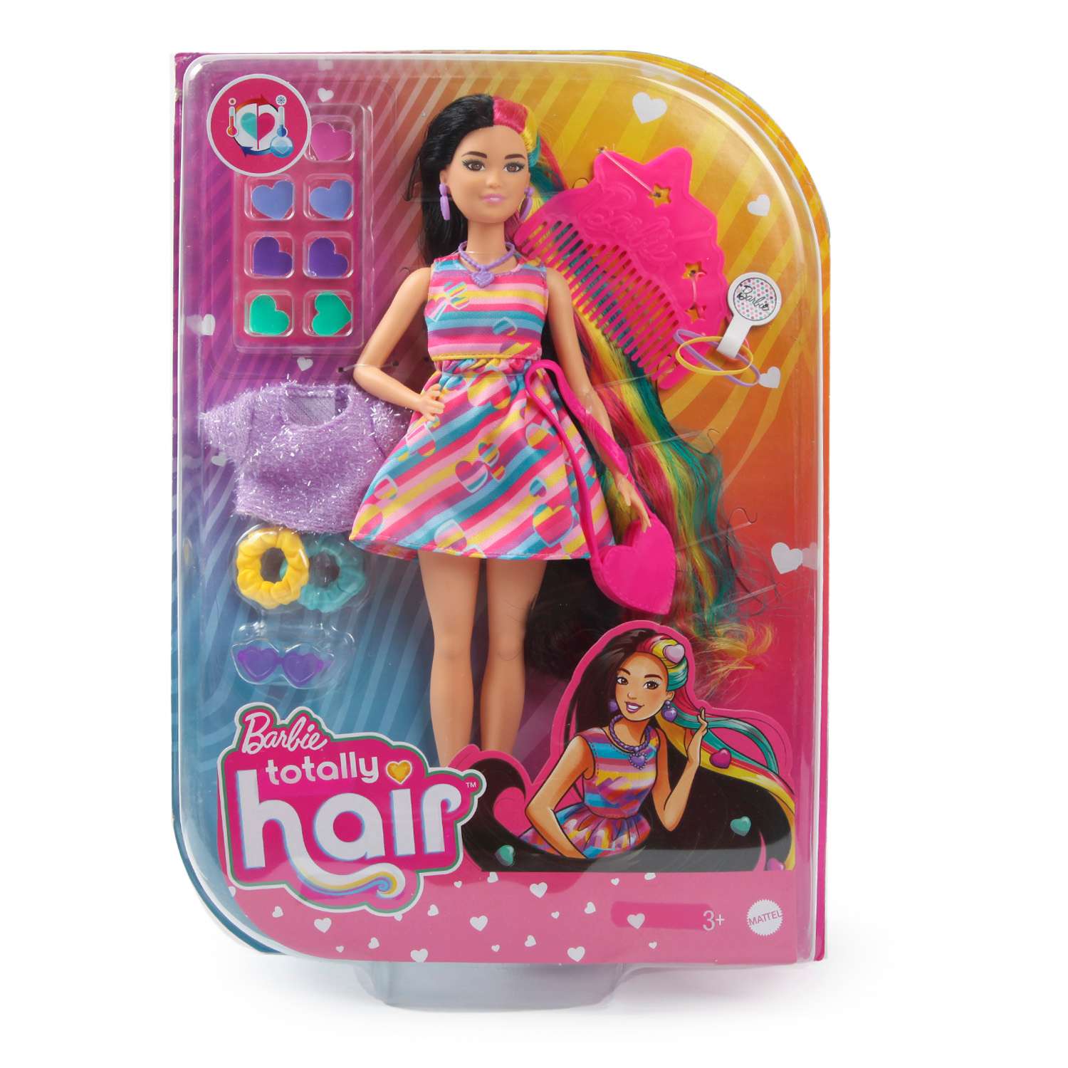 Кукла модельная Barbie Totally Hair Сердца HCM90 - фото 6