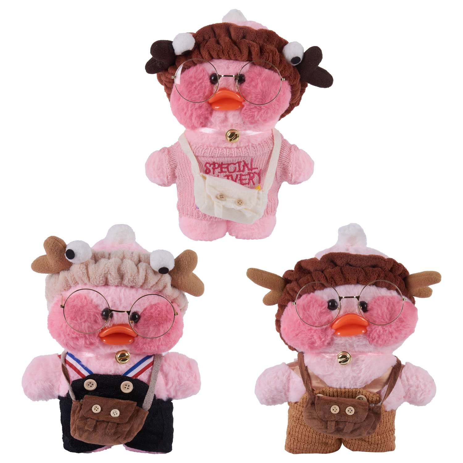 Игрушка мягкая ВД трейд утка Lalafanfan в ассортименте - фото 9
