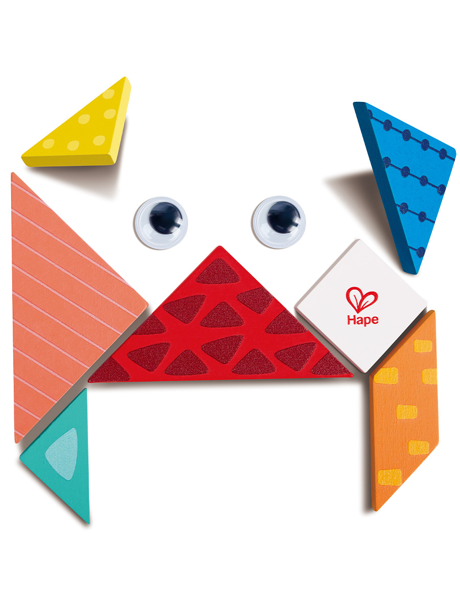 Настольная игра Hape Головоломка "Умняша" Танграм - фото 1