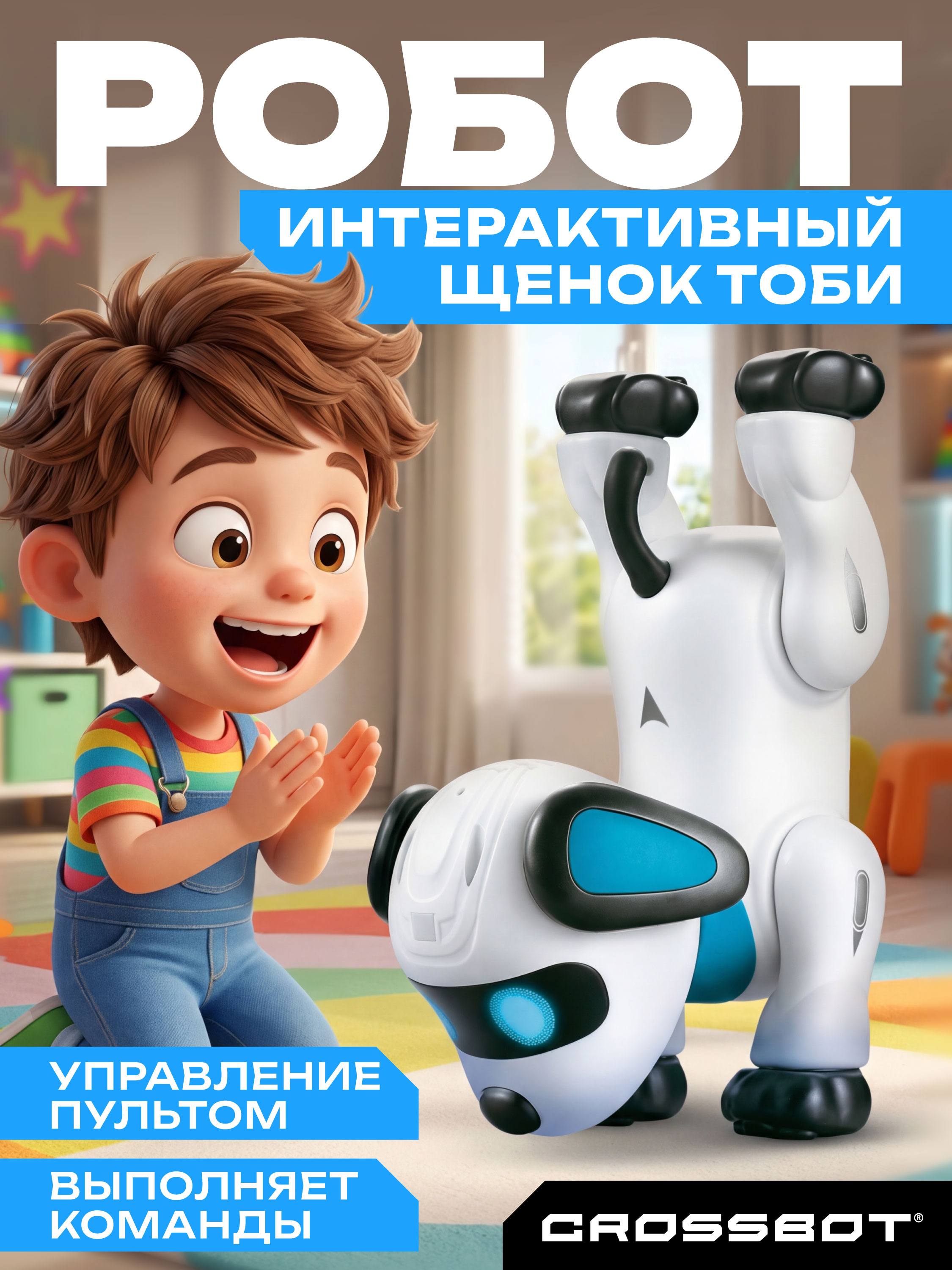 Робот РУ CROSSBOT собака Тоби - фото 1