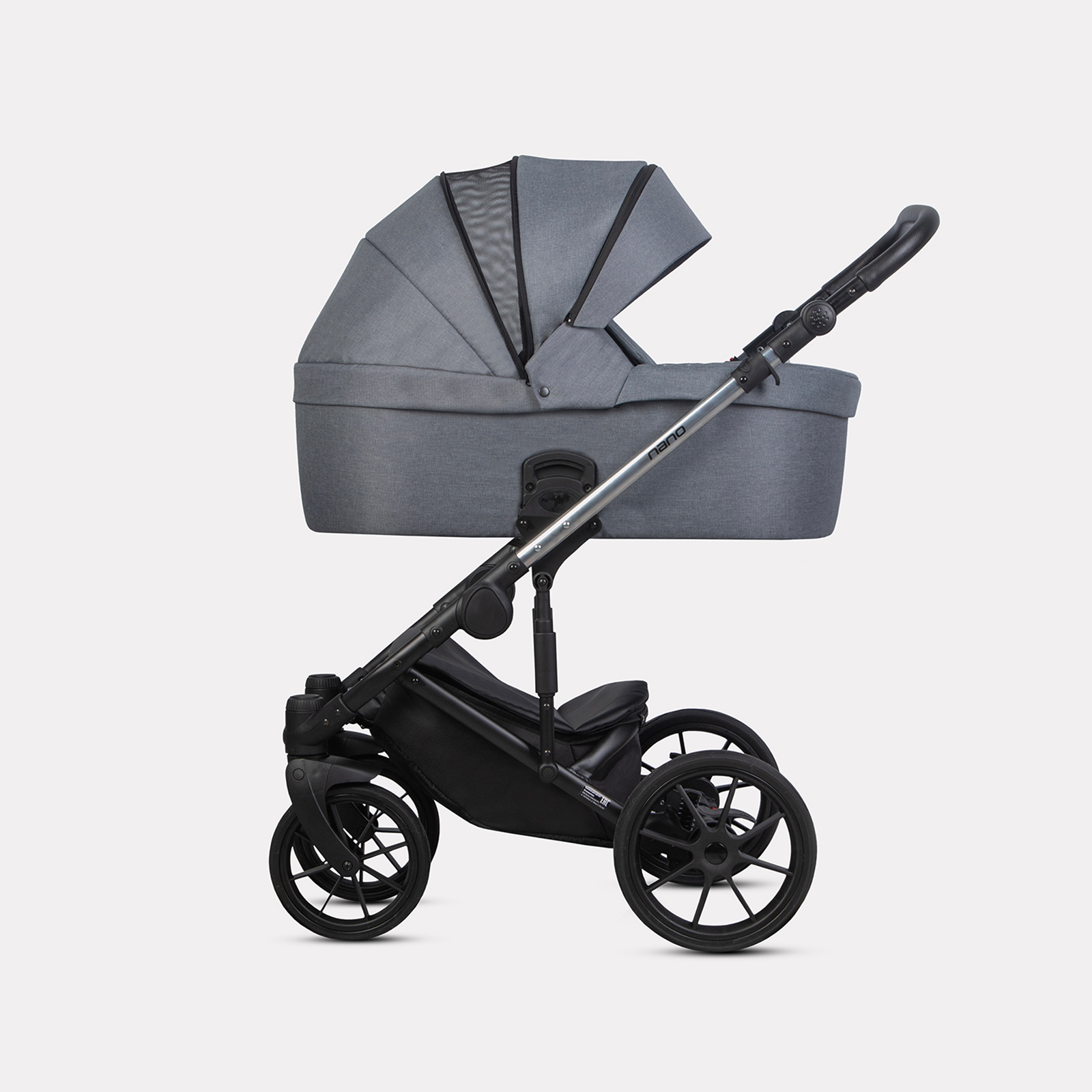 Коляска 2в1 Riko Nano Thermo серый - фото 3