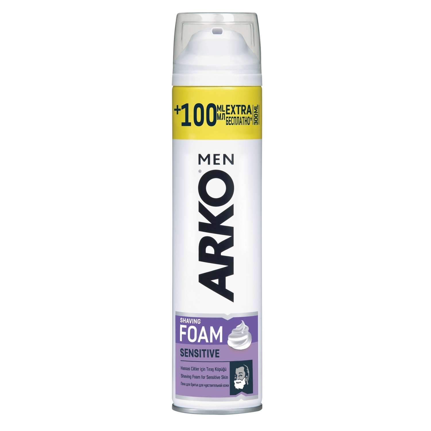 Пена для бритья ARKO Men Men Sensitive для чувствительной кожи 300мл - фото 1