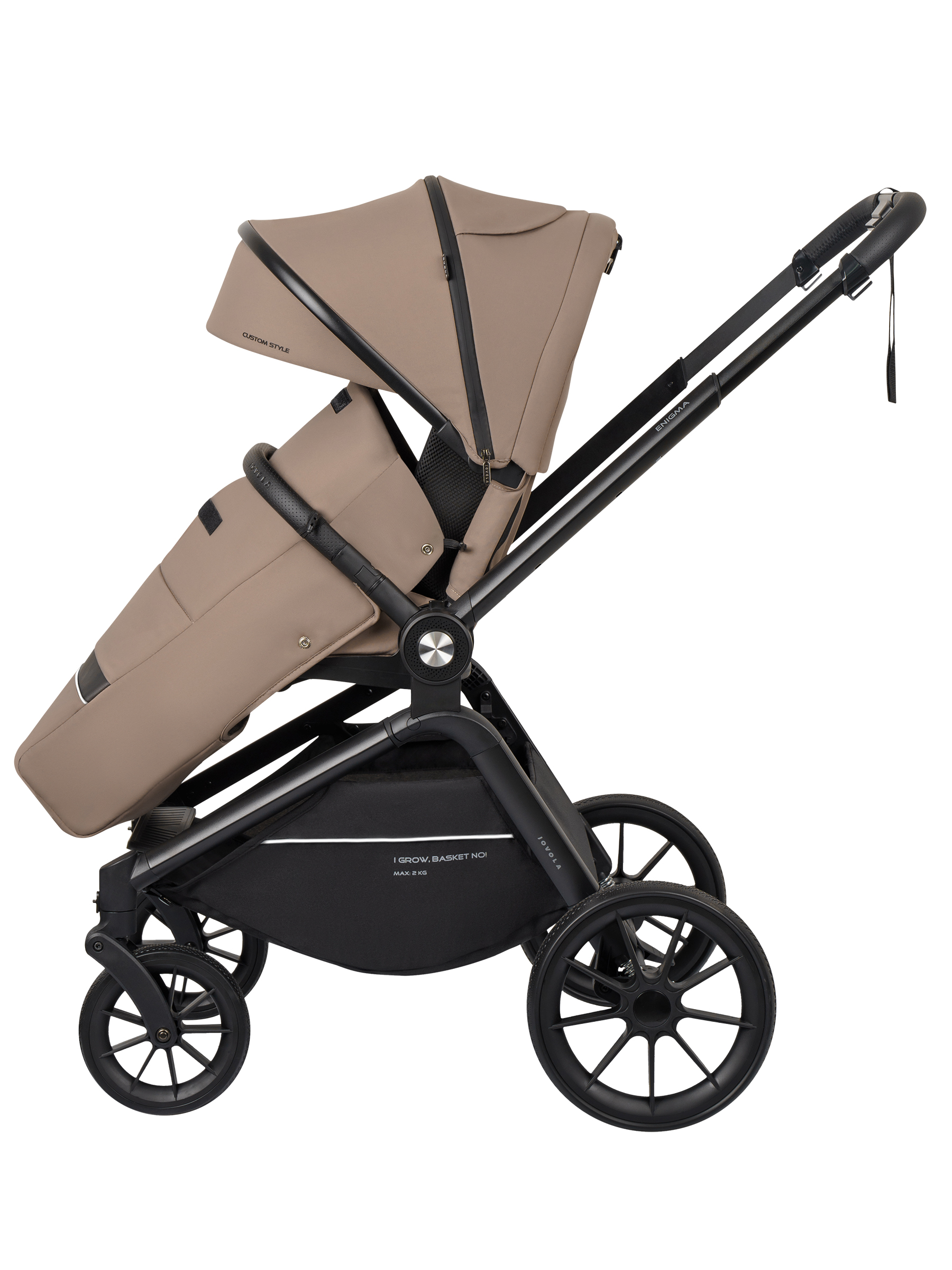 Коляска прогулочная JOVOLA Enigma всесезонная коричневый - фото 16