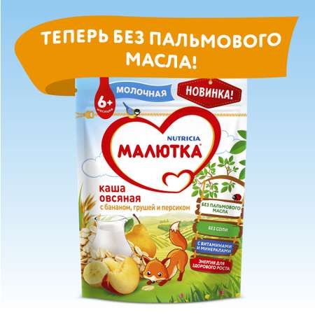 Каша молочная Малютка овсяная с фруктами 220г