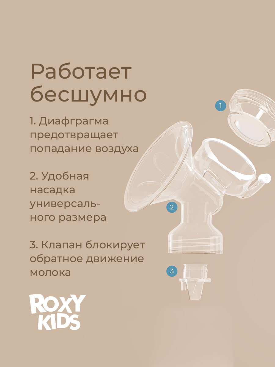 Молокоотсос ROXY-KIDS ручной механический с бутылочкой и соской цвет зеленый - фото 6
