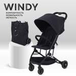 Коляска прогулочная MOWbaby Windy Black черный