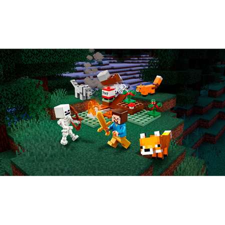 Конструктор LEGO Minecraft Приключения в тайге блочный