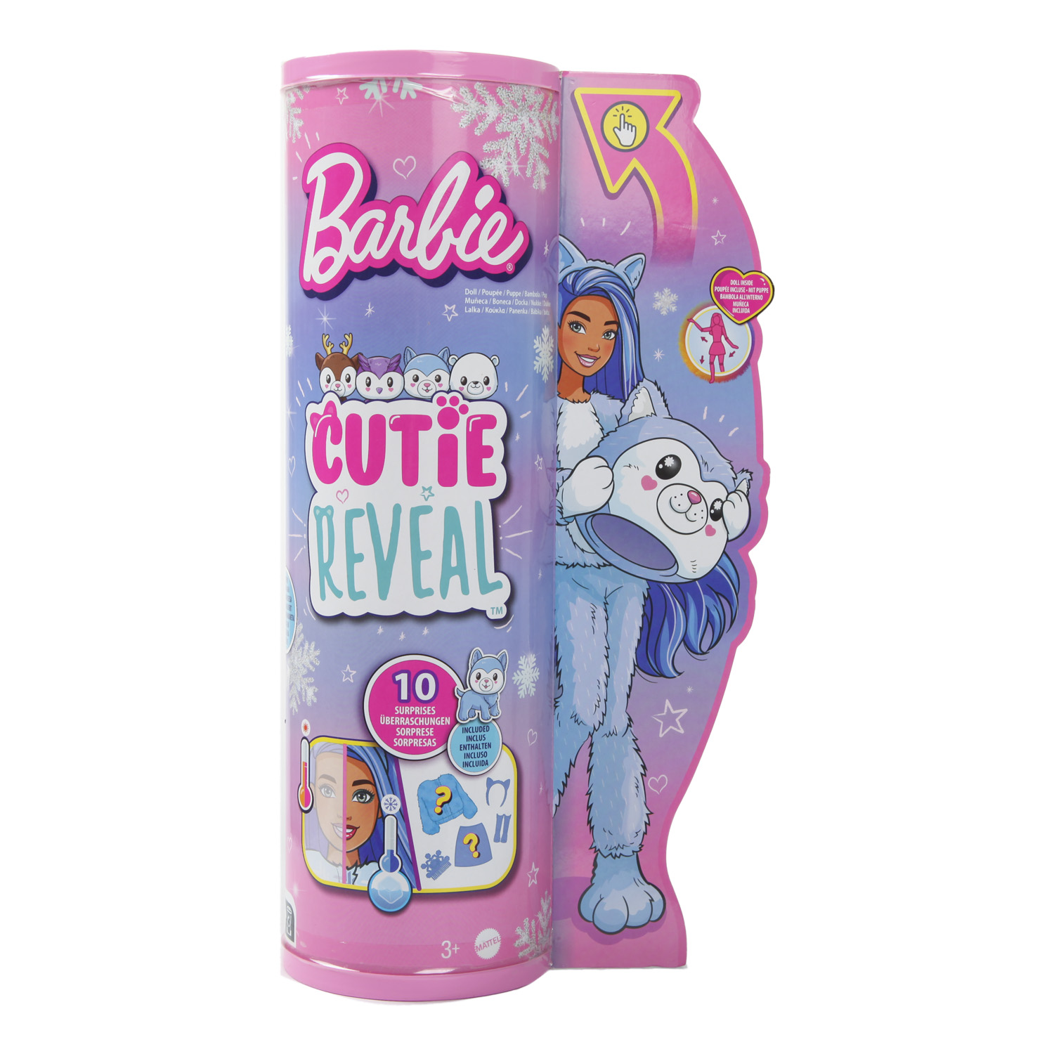 Кукла модельная Barbie Cutie Reveal Хаски HJL63 - фото 2