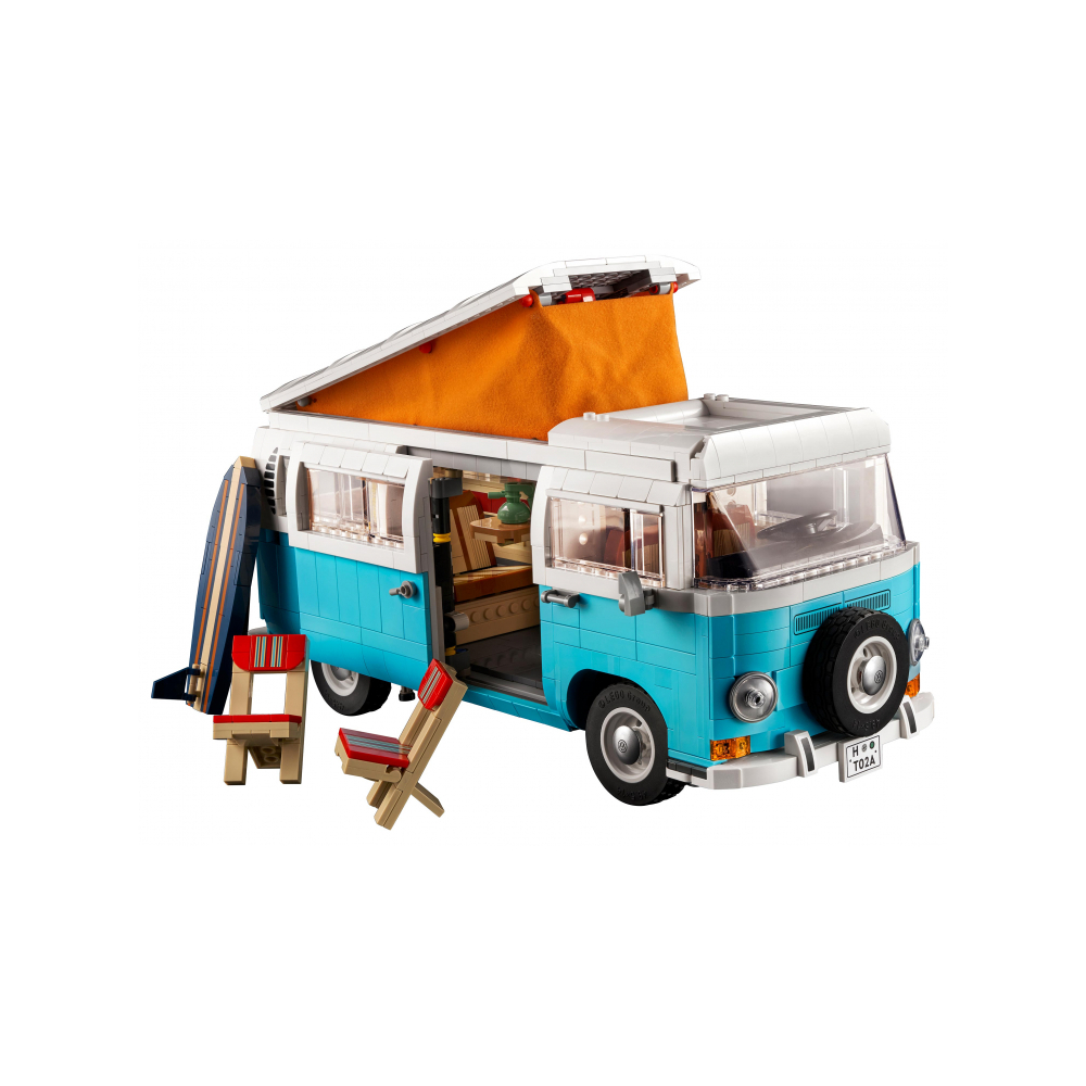 Конструктор LEGO Icons Фургон Volkswagen T2 Camper 1677 дет. - фото 5