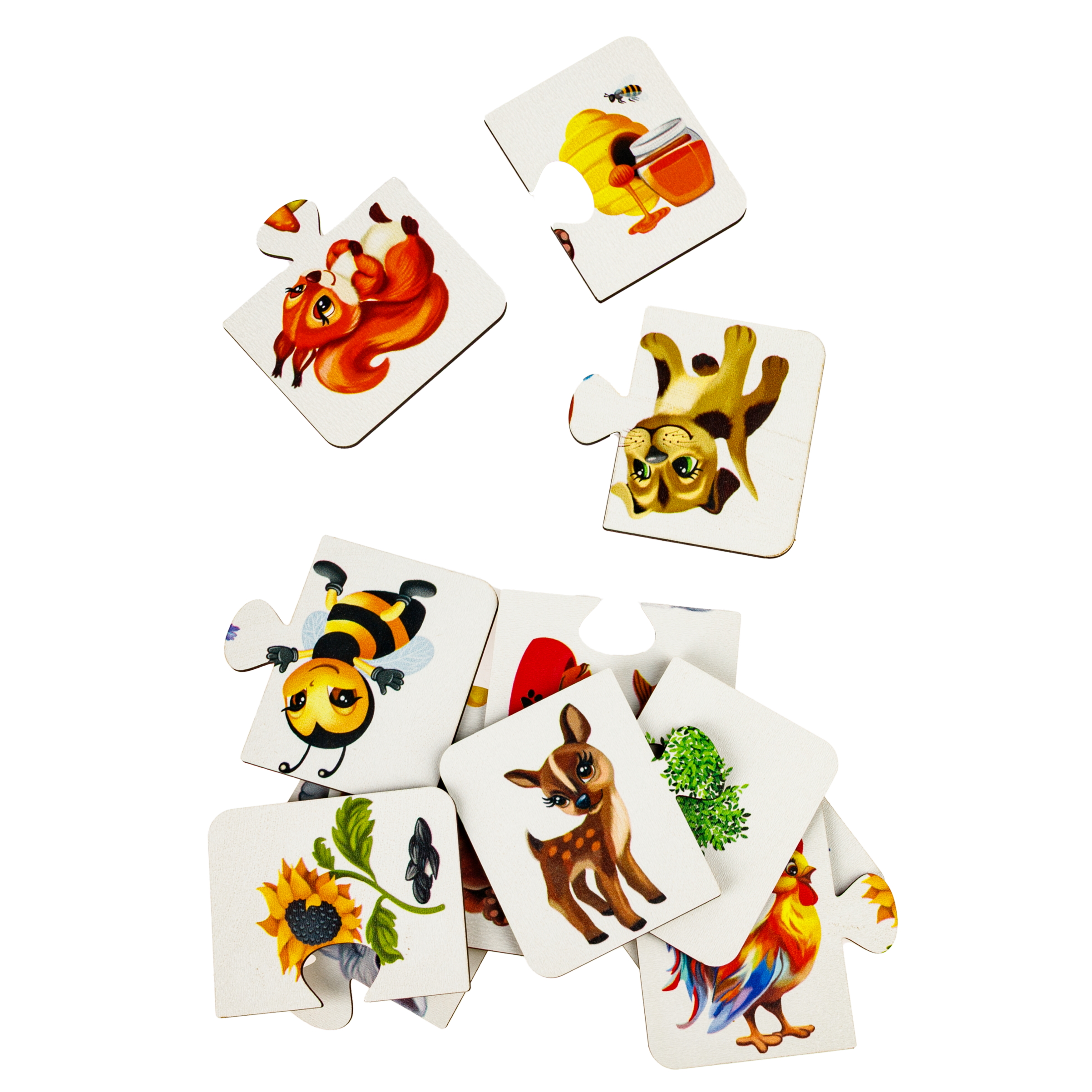 Пазл 1TOY с животными 14 деталей деревянный - фото 3