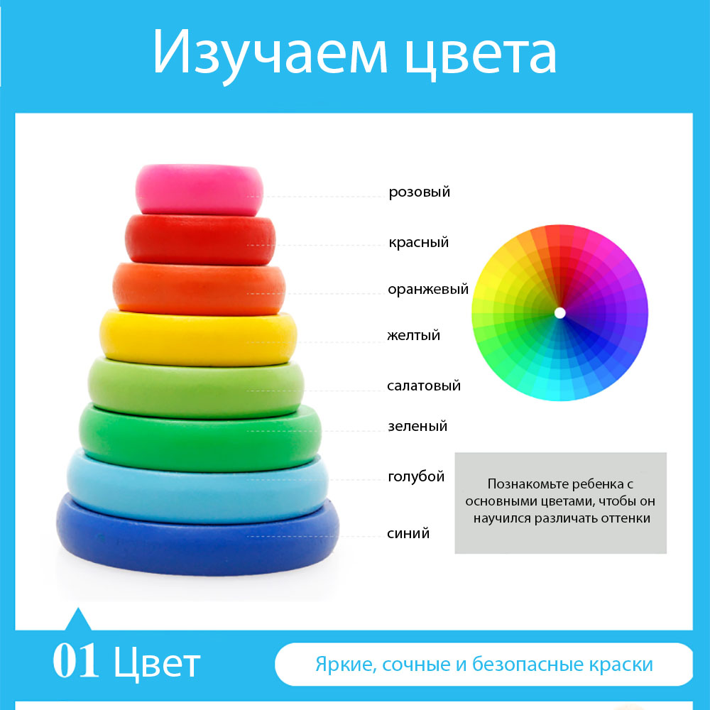 Игрушка LATS пирамидка - фото 2