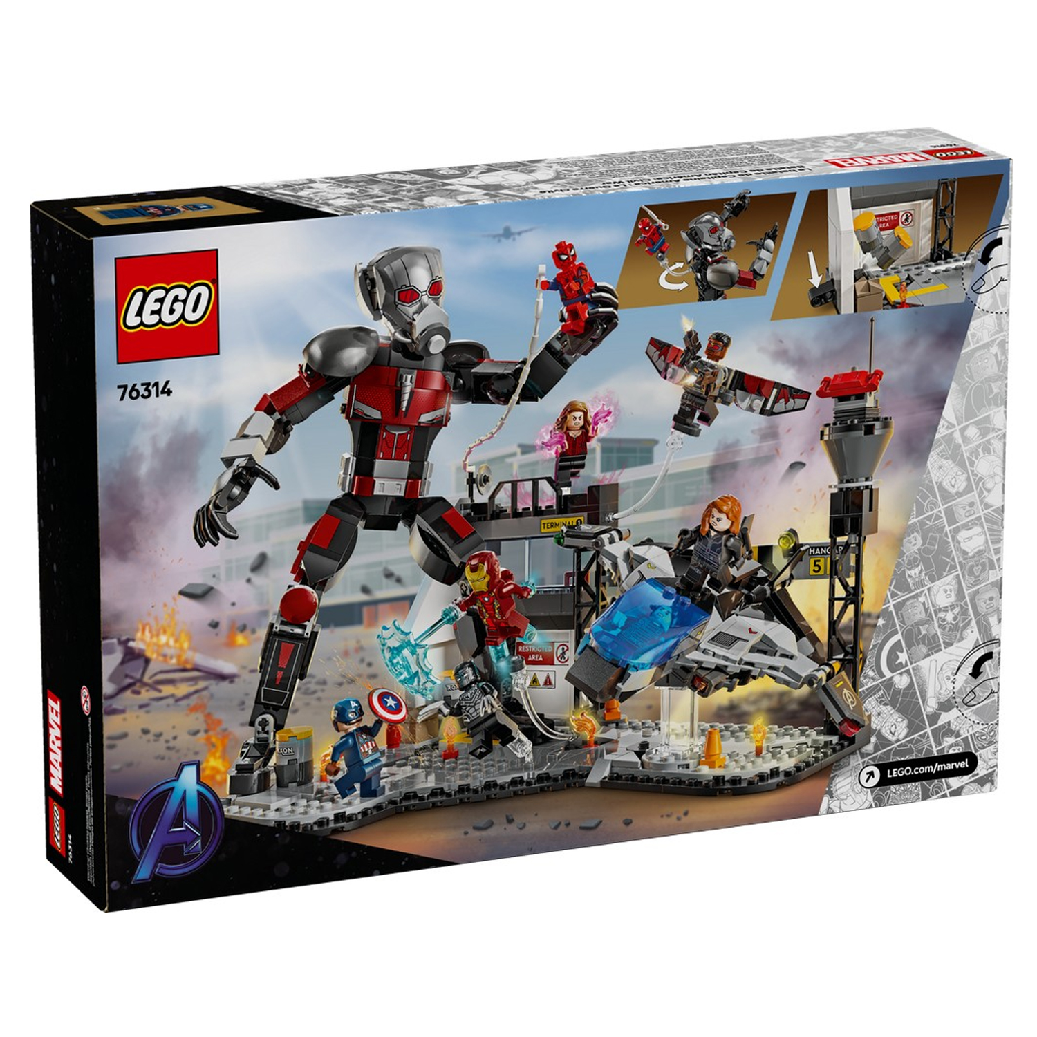 Конструктор LEGO Marvel Super Heroes Капитан Америка Противостояние блочный - фото 10