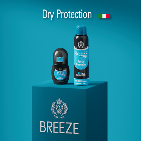 Дезодорант роликовый BREEZE для тела fresh protection 50мл