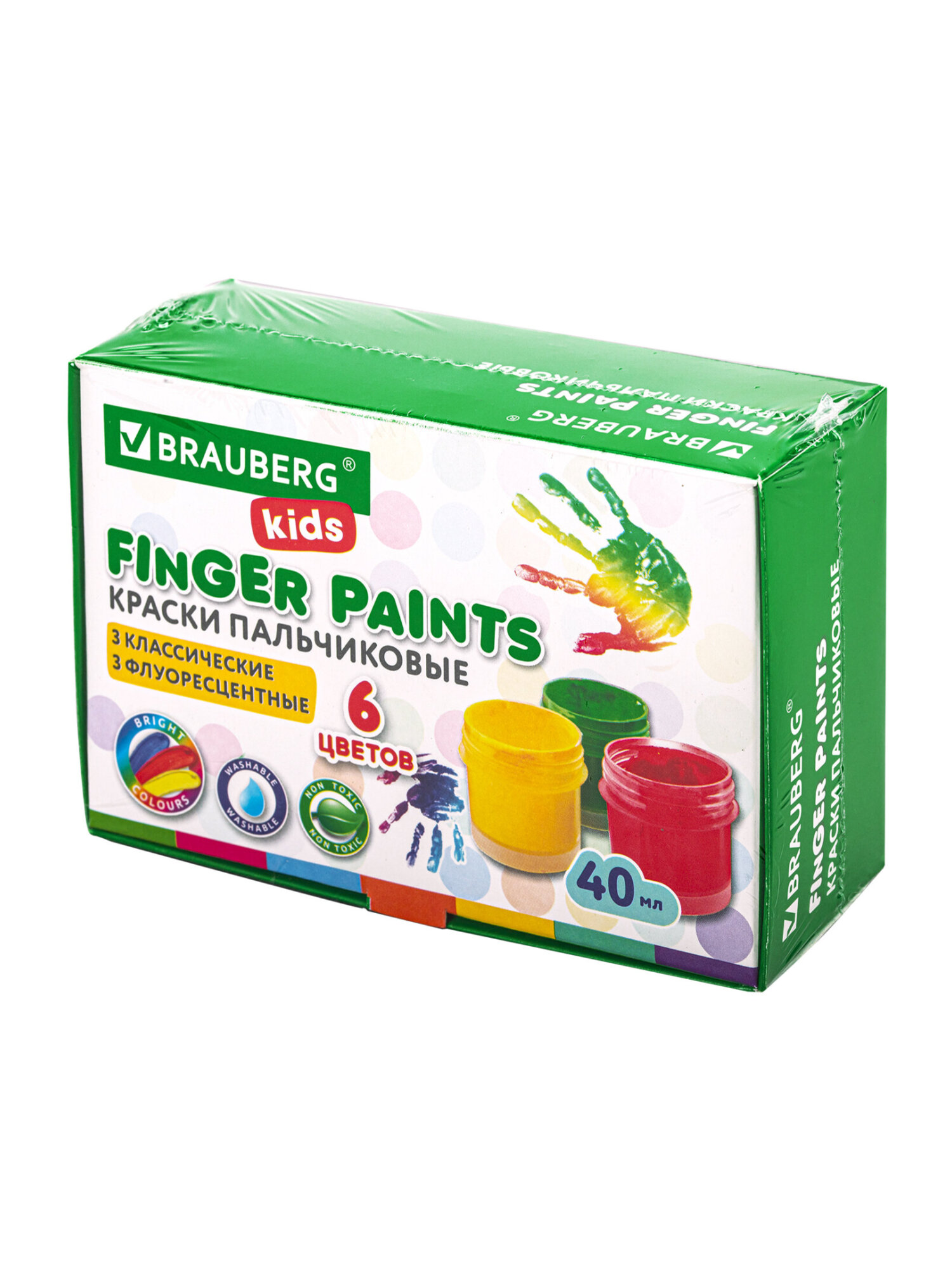 Краски пальчиковые Brauberg 6 цв. - фото 14