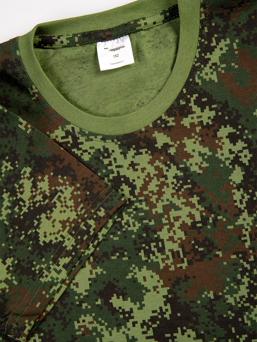 Футболка HappyFox HF9114цифра.т.зеленый - фото 8