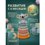 Игрушка ТОТОША пирамидка развивающий сортер Коала