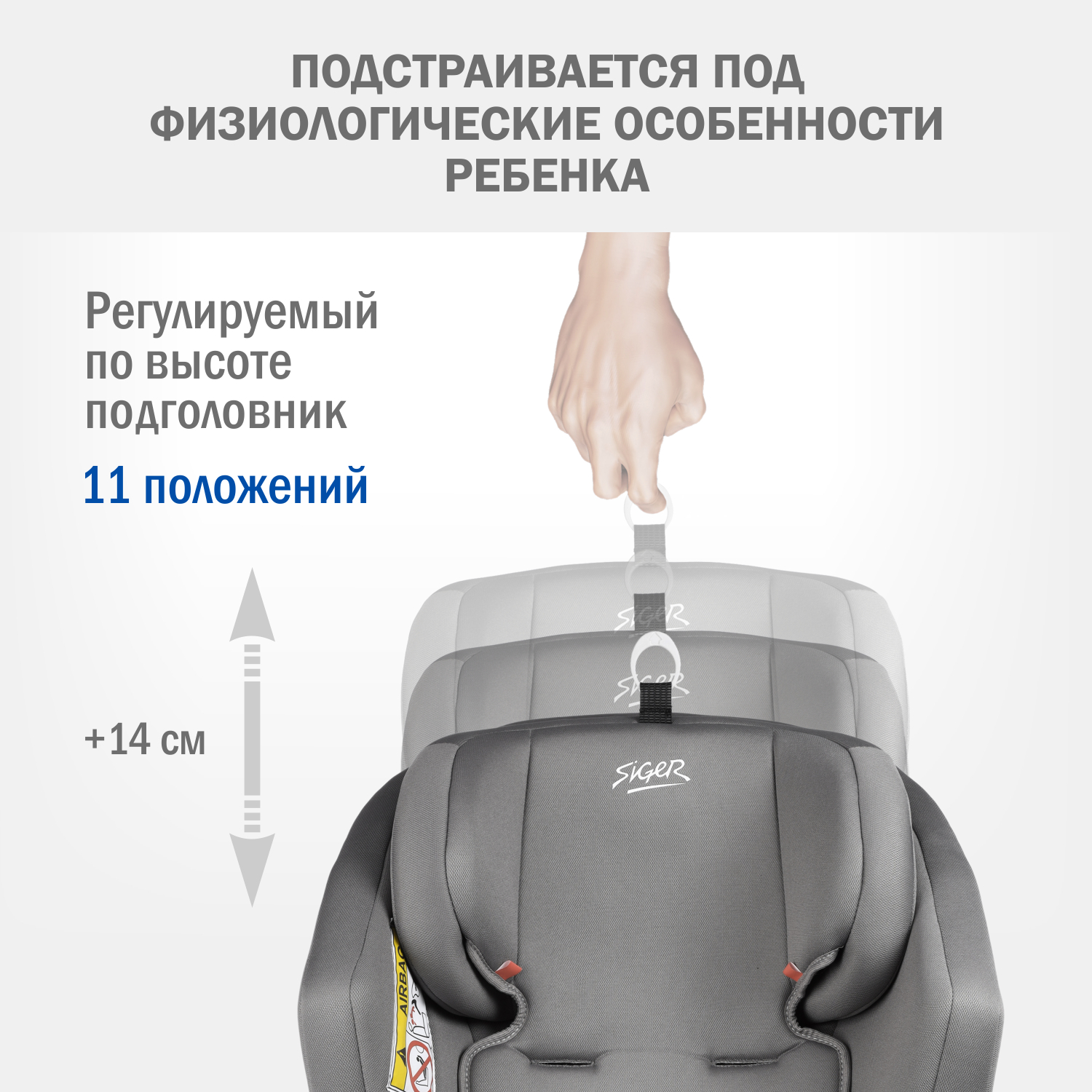 Автокресло SIGER Ультра 0+/1/2/3 (0-36 кг) - фото 9