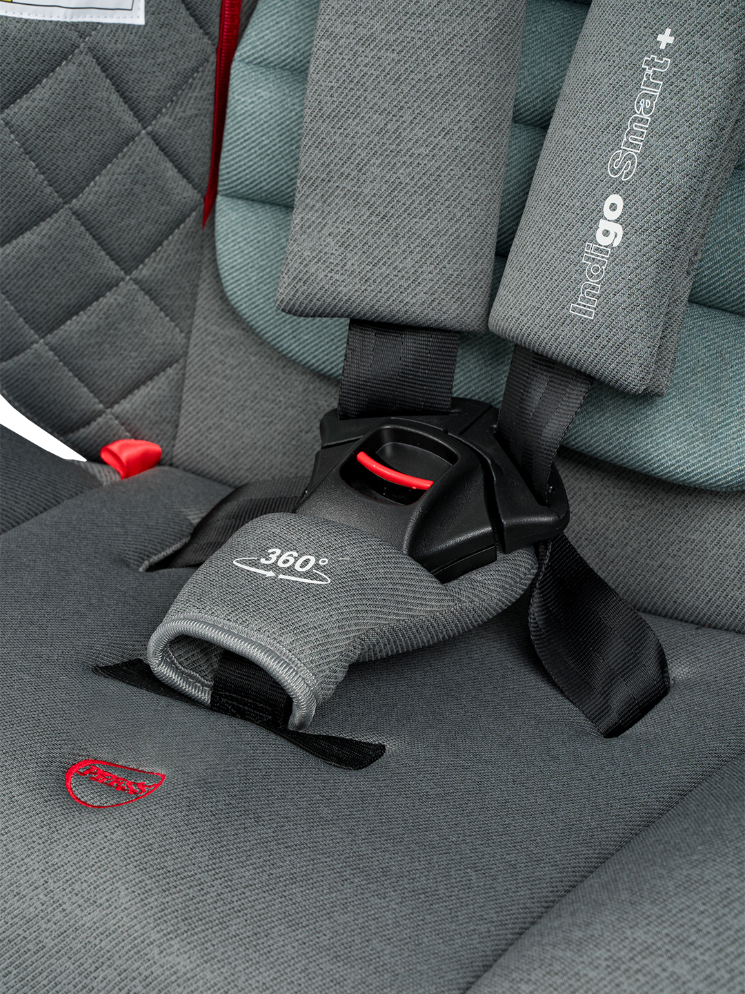 Автокресло Indigo SMART+ серый-зеленый Isofix 0+/1/2/3 (0-36 кг) - фото 13