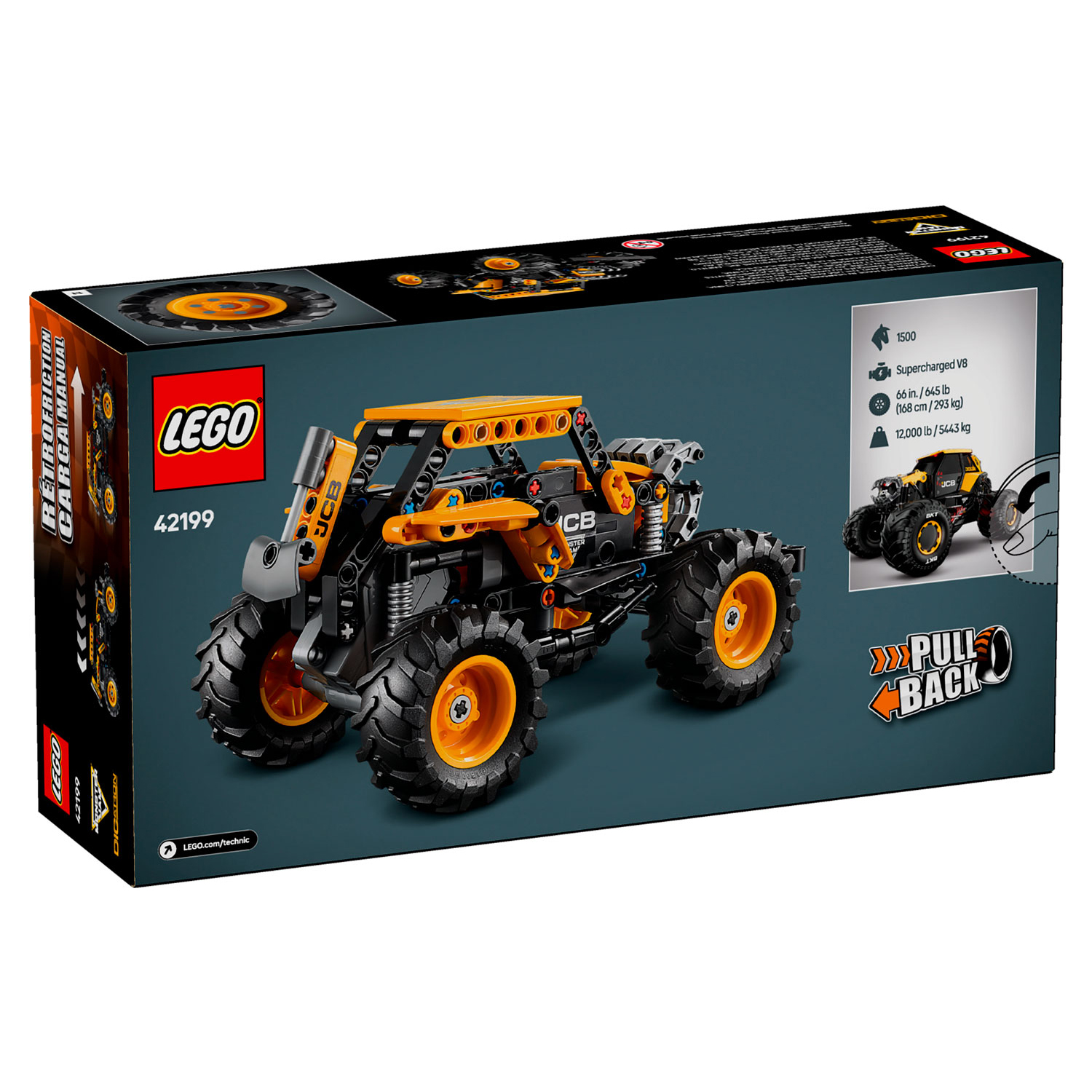 Конструктор LEGO Technic Monster Jam DIGatron Pull-Back блочный - фото 9