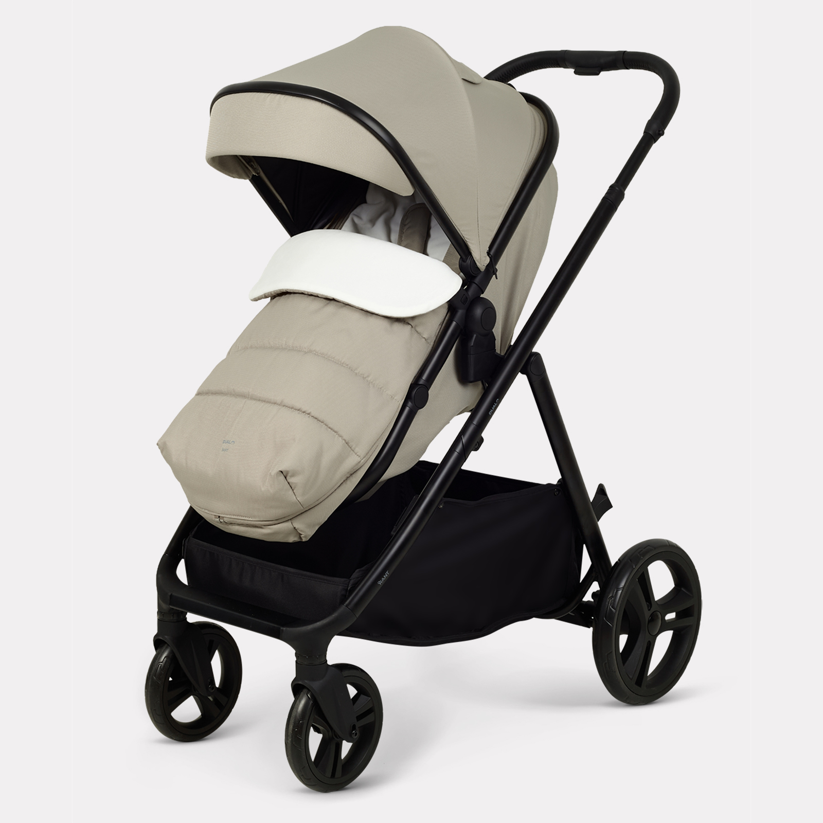 Коляска 2в1 для двойни Rant Basic Dualo бежевый - фото 17