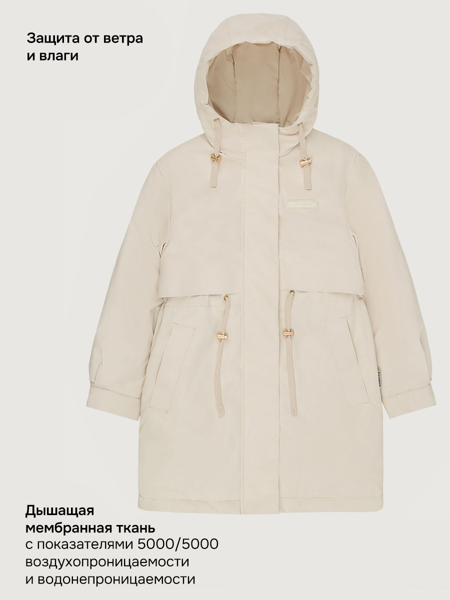Парка NIKASTYLE 5м3826 беж - фото 5