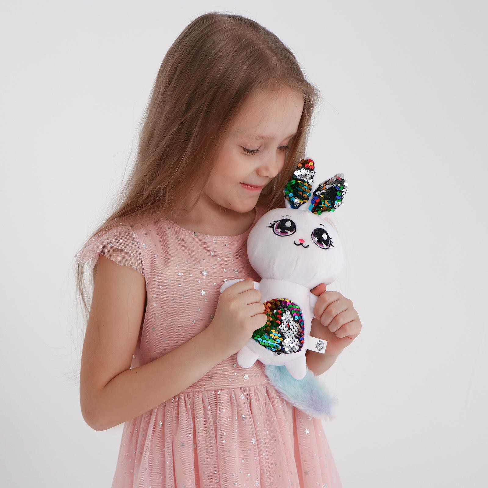 Игрушка мягкая Milo Toys зайчик Ми 15 см - фото 5