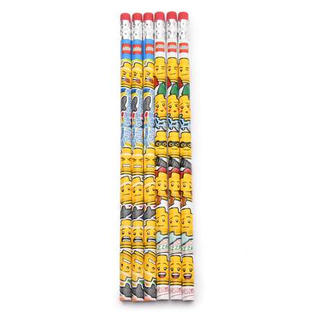 Карандаши чернографитные LEGO 6 шт.